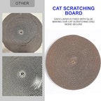 Round Cat Scratcher Pad 10 inch Diameter 3/5 inch Thickness Scratch Replacement Cardboard Cat Scratcher Refill Scratching Board Cat scratchers for Indoor Cats(1 Pc)