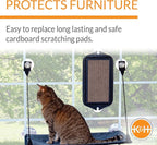K&H Pet Products EZ Mount Window Cat Scratcher REFILL Cardboard 5 X 10 Inches - Fits K&H Cat Scratcher that Mounts to Virtually Any Smooth Surface (Refill ONLY - Frame sold separately)