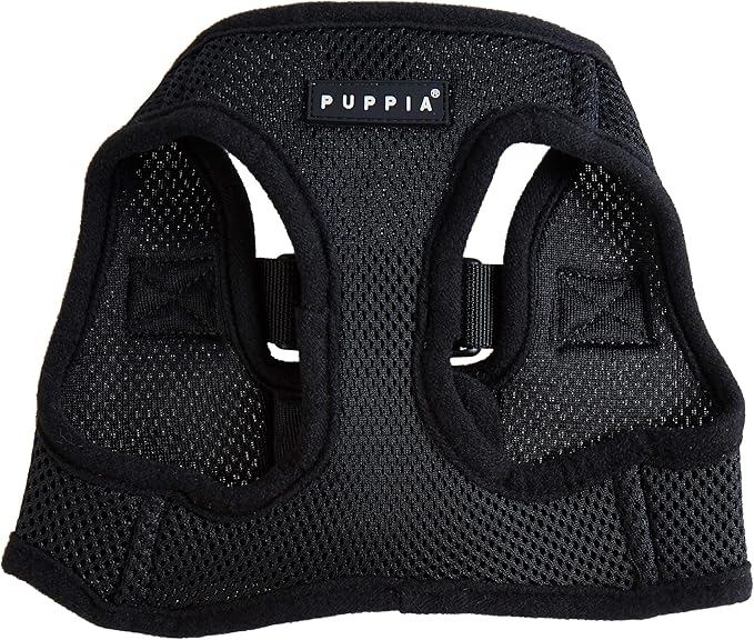 Puppia Soft Vest Dog Harness - Black - Large
