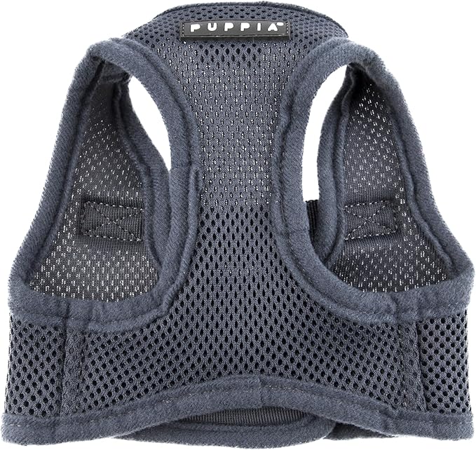 PUPPIA International Soft Vest Harness, Large, Grey