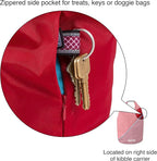 Kurgo Kibble Carrier - Portable Kibble Carrier - Compact Travel Storage - Dog Food Dry Bag - Camping Dog Storage - 5 lb Capacity - Chili Red
