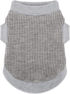 Cozy and Functional Dog Shirts for Small Puppies: Stretchable Gray Attire with Easy-On Design, Ideal for Chihuahuas and Yorkies - Enhance Comfort and Playfulness on Chill Days Small