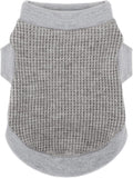 Cozy and Functional Dog Shirts for Small Puppies: Stretchable Gray Attire with Easy-On Design, Ideal for Chihuahuas and Yorkies - Enhance Comfort and Playfulness on Chill Days XX-Large