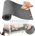 Cat Scratch Furniture Protector 78.7"x15.8" - Adhesive & Trimmable Cat Scratch Protection Mat to Shield Sofa, Couch, Wall, Cat Tree Post from Claws