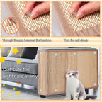 Newwiee 2 Pcs Cat Scratch Furniture Protector Mat Sofa Couch Protector for Cats Pet Scratching Pads for Couch, Sofa, Chair, Easy Installation(19.7 x 31.5 Inch)
