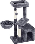 Topeakmart Cat Tree, 34in Cat Tower, Multi-Level Cat Condo with Extra Scratch Boards and Sisal Posts as Kitty Activity Center Pet Stand Tree for Indoor Kittens