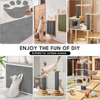 78.7"x15.8"Cat Scratcher & Couch Protector for Sofa - Scratch Pad, Scratching Post for Cats, Furniture Protector from Claws(Light Gray)