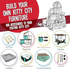 Kitty City Claw Mega Kit 2.0 Furniture, Cat Cushion, Cat Scratch