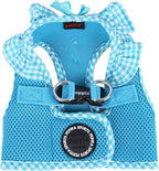 Puppia Vivien Vest Dog Harness Step-in All Season Mesh Cute No Pull No Choke Walking Training for Small Dog, Sky Blue, X-Small