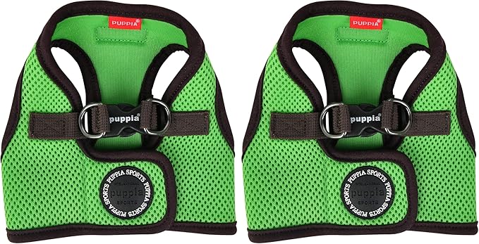 Puppia Soft Vest Harness B II - Green - XXL (Pack of 2)
