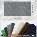 Cat Scratch Furniture Protector - 78.7" x 17" Trimmable Self-Adhesive Cats Claws Scratch Pads, DIY Cat Climbing Couch Protector for Scratch Post Cat Tree Replacement Indoor (Light Gray)
