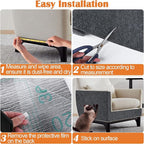 Cat Furniture Protector - 118" x 15.8" Trimmable Self-Adhesive Couch Scratch Protector from Cats, Cat DIY Climbing Couch Protector for Scratch Post Cat Tree Shelves Wall Indoor (Dark Gray)