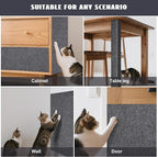 Cat Scratch Furniture Protector,Couch Protector from Cat Claws,Cat Couch Scratcher,Adhesive Cuttable Kitten Scratch for DIY Climbing,Suitable for Sofa,Wall,Door,Table Legs (Dark Gray, 39.3x15.7in)