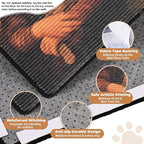 Sisal Cat Scratcher Mat, Cat Wall Scratcher for Indoor Cats, 23.6x15.7 Inch Cat Scratch Pad with Hook & Loop, Wall Mounted Cat Scratching Post to Protect Couch and Carpet（Mona Lisa）