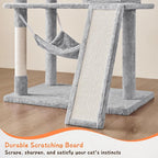 Topeakmart Cat Tower for Indoor Cats 63.5inch, Cat Furniture Condo with Scratching Posts as Kitten Activity Center