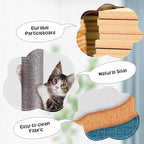 Yaheetech Floor to Ceiling Cat Tree, Cat Climbing Tower with 95-103In Adjustable Height and 6 Scratching Posts, Sturdy Platforms, Multi-Level Window Perches