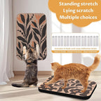 2 Pack Art Cat Scratcher, Wall-Mountable Cat Scratch Pad, Wall Cat Scratcher 16.7x11x1 Inch Cat Scratching Board for Indoor Cats Toy(Black and White 2)