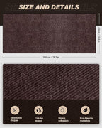 78.7"x15.8" Cat Scratch Mat,Trimmable Self-Adhesive Carpet,DIY Climb Cat Scratcher for Cat Couch Furniture or Wall Protector,Covering Cat Tower,and Replacement Pads (Brown)
