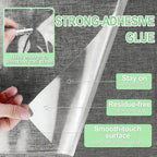 Anti Cat Scratch Furniture Protector, 190" x 12" cat Scratch Deterrent for Furniture,Self Adhesive Anti Pet Deterrent Sofa Cover Clear PET Protective Film with 40 Twist Pins