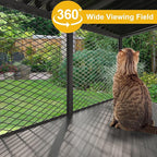 ROOMTEC Cat Catio, Metal Cat Window Box for Indoor Cats Cat Window Perch for Multi Cats All Weather Use Outdoor Haven Enclosure for Safely Enjoying the Outdoor Sights Scents and Napping,Grey