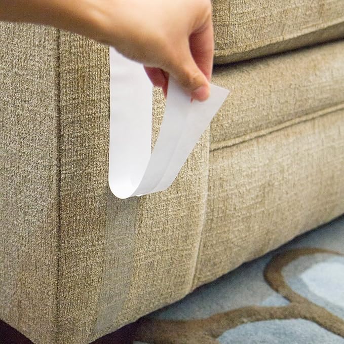 FindTape Cat Scratch Deterrent Tape [Double-Sided]: 2 in. (48mm actual) x 90 ft. (Transparent)
