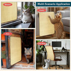 PatiencET Cat Scratching Mat, Natural Sisal Cat Scratcher Mat, Horizontal Cat Scratch Rug for Indoor Cats, Cat Wall Scratcher Furniture Protector for Couch, Carpet, Sofa (2 Pack, 23.6"X15.7")
