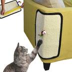 2 Pcs Sisal Mat Cat Scratch Furniture Protector, Adhesive or Non-Marking Nails Couch Protector From Claws, Anti Scratcher for Cats (Large Size)