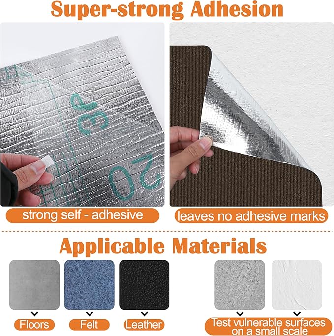 Cat Scratch Furniture Protector - 158" x 15.8" Trimmable Self-Adhesive Cats Claws Scratch Pads, DIY Cat Climbing Couch Protector for Scratch Post Cat Tree Replacement Indoor (Brown)