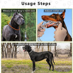 Adjustable Dog Collar, Pinch Collar for Dogs,Dog Training Collar for Small Medium Large Dogs,Metal Prong Collar with Comfort Rubber Tips (Medium, 3.0mm,19.6-Inch)