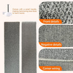 70.9"x 15.7" Thickened Extra Large Cat Wall Climbing Carpet with 10pcs Fixed Nails, Durable Cat Wall Furniture, Wall Scratcher, Scratching Post, Couch Sofa Protector, Gray