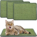 4 Pcs Cat Scratcher Mat Sisal Scratch Mats Horizontal Floor Scratching Pad Rug Sisal Fabric Cat Scratch Mat for Protecting Carpets Sofas and Cat Grinding Claws Green 11.8" x 15.7"
