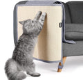 NATUYA Furniture Protectors from Cats - Couch Protector from Cat Claws with Sisal Scratching Pad Anti Cat Scratch Furniture Couch Sofa Corner (Light Gray, Right)