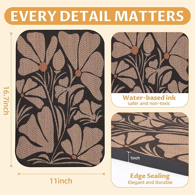 2 Pack Art Cat Scratcher, Wall-Mountable Cat Scratch Pad, Wall Cat Scratcher 16.7x11x1 Inch Cat Scratching Board for Indoor Cats Toy(Black & White 1)