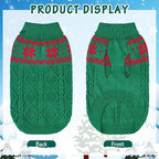 Warm Winter Dog Sweater - Cold Weather Pet Clothes for Small Medium Large Dogs Indoor Outdoor, Soft Classic Knit Puppy Apparel