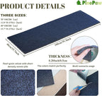 PinePaw Cat Scratch Furniture Protector - Trimmable Self-Adhesive Carpet DIY Climbing Cat Scratcher Pad for Couch Protector from Cat Claws Scratching Covering Cat Tower (Beige 15.8" x 80")
