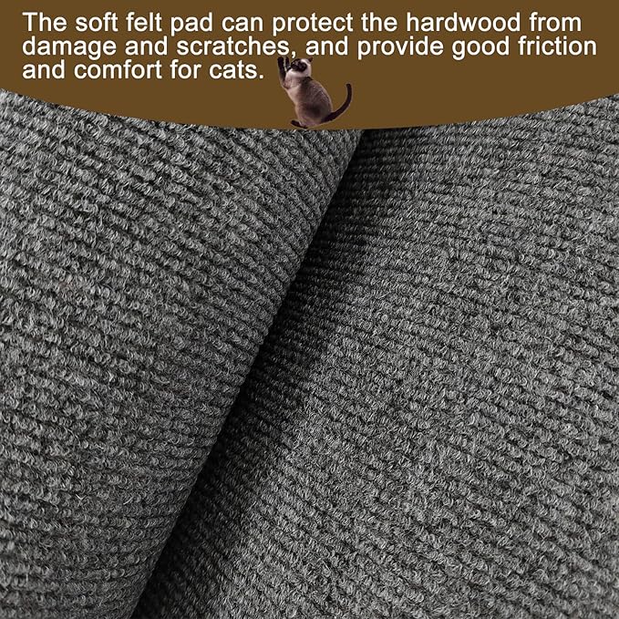 118'x15.8' Trimmable Cat Scratching Post Carpet Cover and Mat Cat Scratcher for Steps and Couch DIY Protector