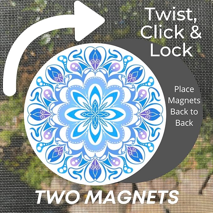 Screen Door Magnets Double Sided – Keep People, Kids, and Dogs from Running into a Screen Door. Saver - Robbins Aria Dreams