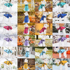Gyuzh Dog Coat with Harness Puppy Coats Small Dog Harness Jacket Winter Waterproof Jackets for Smal Medium Large Dogs