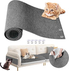 Cat Scratch Furniture Protector 47.2"x15.8" - Adhesive & Trimmable Cat Scratch Protection Mat to Shield Sofa, Couch, Wall, Cat Tree Post from Claws