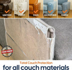 Cat Scratch Furniture Protector, Couch Arm Covers, Anti-Scratch Furniture Protector for Leather Couch, Cat Deterrent, Sofa Arm Covers, Couch Corner Protector - Model 2