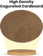 Scratch and Spin Cat Scratcher Replacement Pads for Active Play, Natural Recycled Corrugated Cardboard, Supports Pet Behaviors, Relieves Stress - 5 Count