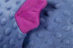 goDog Bubble Plush Dragons Squeaky Dog Toy, Chew Guard Technology - Periwinkle, Extra Large