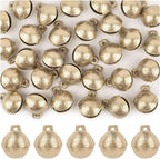 AUEAR, 30 Pieces Vintage Brass Bells 27mm Mini Jingle Bell for DIY Wind Chimes Home Decor