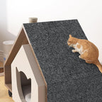 Yenhome Cat Scratch Mat for Couch Furniture, Anti Cat Scratch Furniture Protector Matte Sticky White Grey Couch Protector from Cat Claws 15.7" X3.94 Ft Self Adhesive Couch Sofa Chair Wall Covering