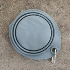 Gibson Home WanderHound 11.8 Inch Collapsible Double Silicone Pet Bowl Set with Carabiner Clip – BPA-Free, Dishwasher Safe, Foldable Food & Water Travel Bowls for Dogs – Hiking, Camping & Everyday Use