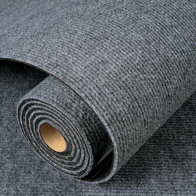 LaCheery 24"x79" Couch Cat Scratch Protector Couch Scratch Protector from Cats Corner Protectors for Furniture Self Adhesive Cat Scratching Post Replacement Light Grey Large Carpet Mat Roll Trimmable