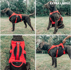Tuff Pupper Escape Proof No Escape Dog Harness | 5 Point Adjustable Fit Harness for Dogs | Padded Dog Harnesses | Handle Dog Lift Harnesses
