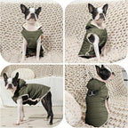 Fleece Lining Dog Hoodie with Harness Built in,Extra Warm Medium Dog Jacket in Winter Doggie Coats with Drawstring Hooded,Green XL