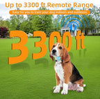 ETACCU Collar for Dogs,Waterproof Dog Training Collar with Remote Control,4 Training Modes：Beep, Vibration, Safe Static,LED,Rechargeable Adjustable for 5-150lbs Small Medium Large Dogs