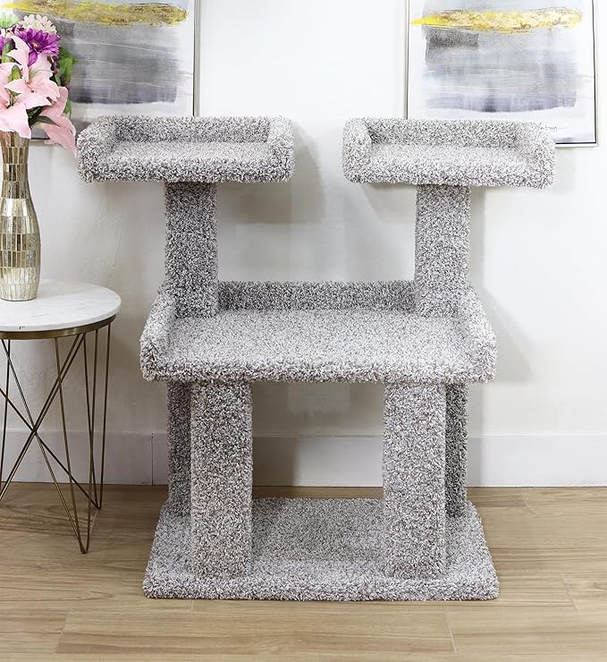 Cat Tree for Large Cats & Maine Coons – Deluxe Carpeted Cat Tower